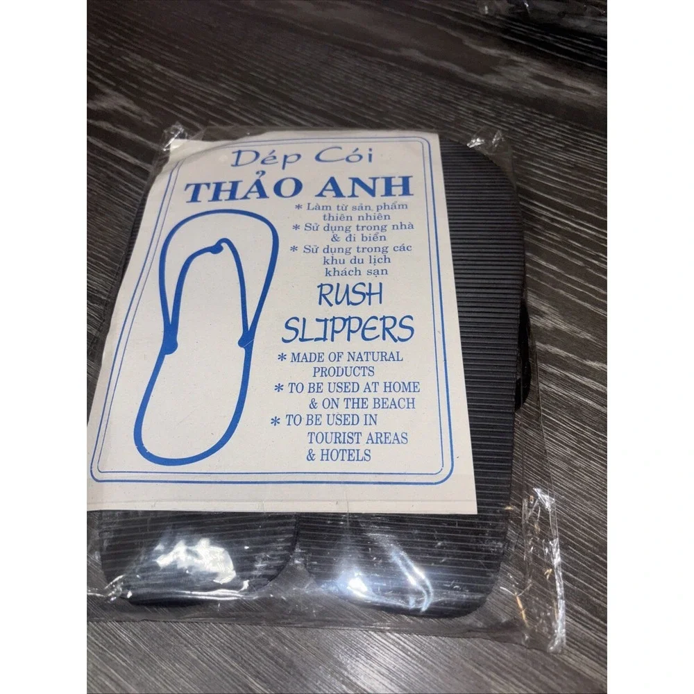 Bamboo Flip‎ Flop Simple Sandals-47/48 Black